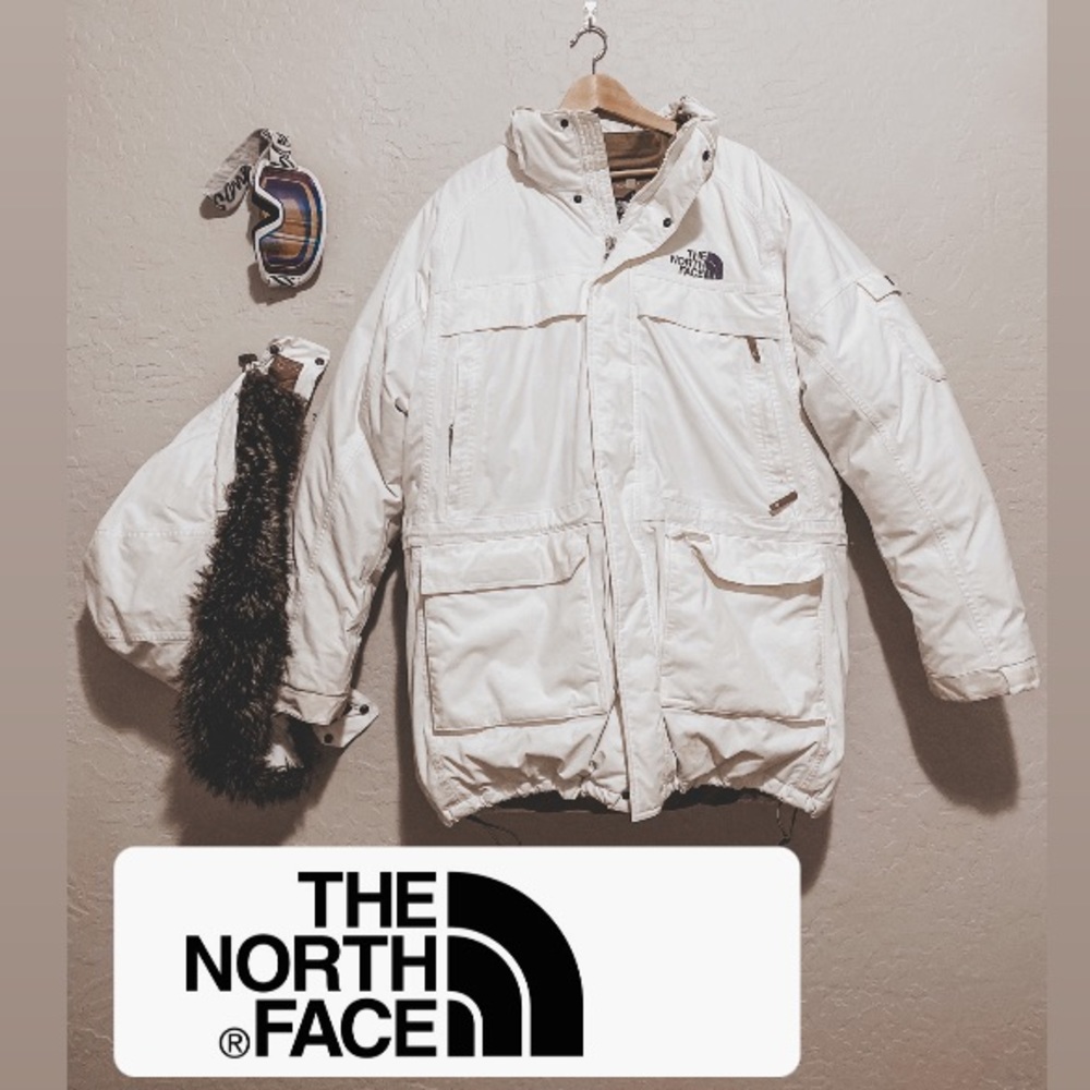 NORTH FACE MEN’S SIZE XL PARKA WHITE GUC🏂